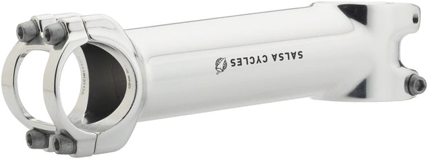 SALSA GUIDE STEM - 100MM 31.8 CLAMP +/-6 1 1/8 ALUMINUM SILVER