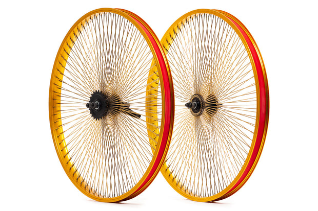 State Bicycle Co. - 144 Spoke Gold "Klunker" Wheelset