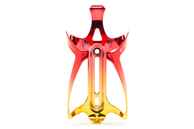 State Bicycle Co. - Metallic Series Bottle Cage - "Mr. Stark" (Red / Gold)