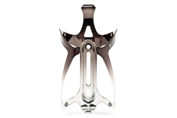 State Bicycle Co. - Metallic Series Bottle Cage -  Shadow Chrome (Black / Silver)