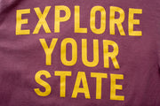 State Bicycle Co. - "Ambigram" - Pocket Long Sleeve T-Shirt (Berry)