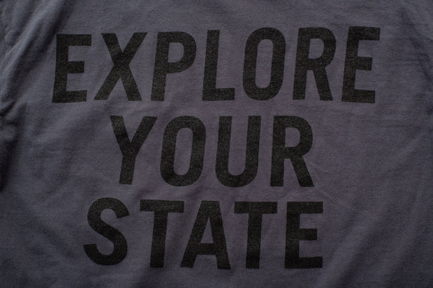 State Bicycle Co. - "Ambigram" - Pocket Long Sleeve T-Shirt (Graphite)