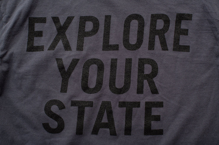 State Bicycle Co. - "Ambigram" - Pocket Long Sleeve T-Shirt (Graphite)