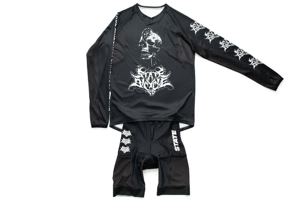 State Bicycle Co. - "Death Metal" All-Road Jersey - Long Sleeve Tech-T