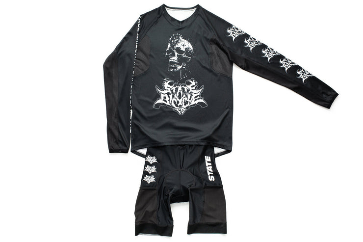 State Bicycle Co. - "Death Metal" All-Road Jersey - Long Sleeve Tech-T