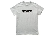 State Bicycle Co. - "STATE" Italic - T-Shirt (Athletic Grey)