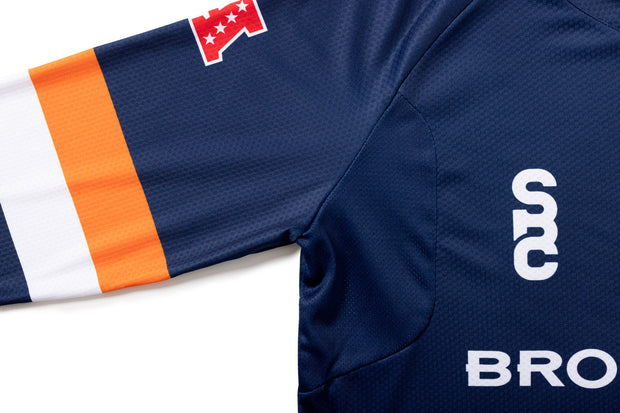 #NFLJ-DEN – NFL Collection | Long Sleeve MTB Jersey – DEN Broncos (Size Medium, Like-New – Washed for Photos)