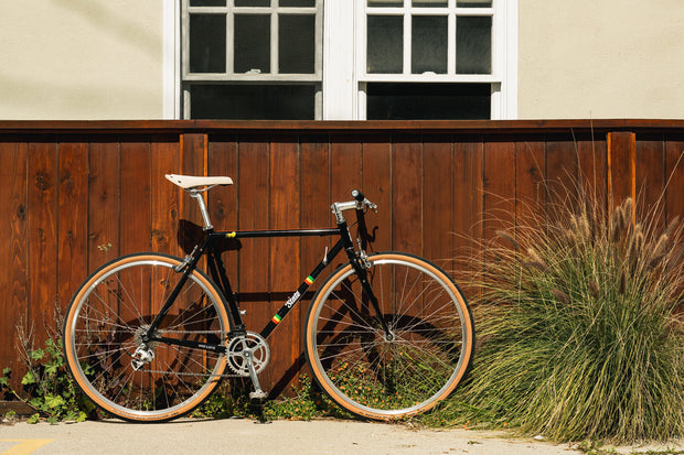 State Bicycle Co. x Bob Marley - 4130 Road+ - Rasta Stripe Black