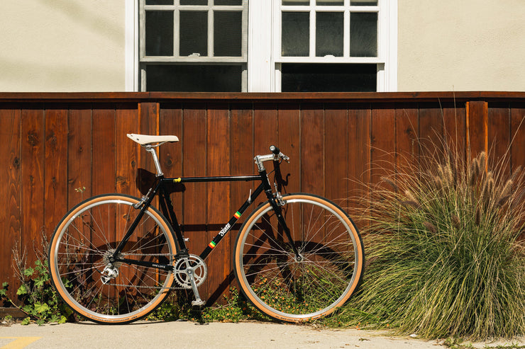 State Bicycle Co. x Bob Marley - 4130 Road+ - Rasta Stripe Black