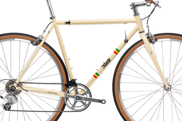 State Bicycle Co. x Bob Marley - 4130 Road+ - Rasta Stripe Tan