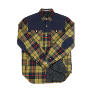 Quilted Shacket - Olive Flannel