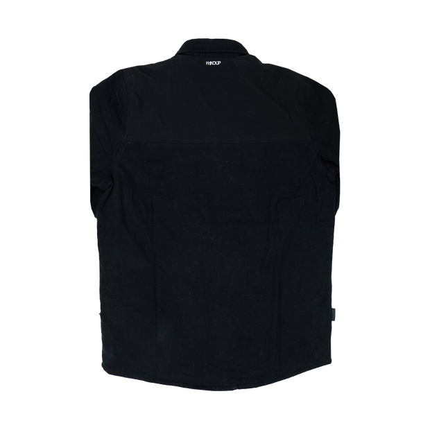 Quilted Shacket - Black on Black