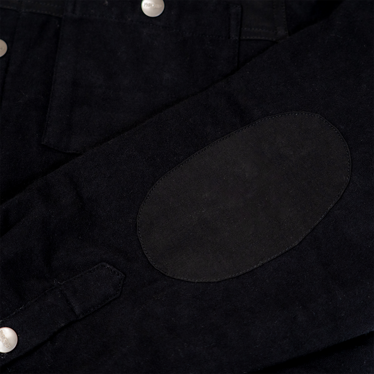 Quilted Shacket - Black on Black