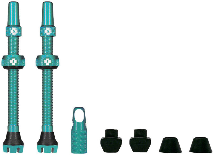 Muc-Off Tubeless Valves v2 -  Turquoise 44mm