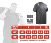 Men's Loose Fit Performance Shirt VX - Short Sleeve (Tornado Gray) - Large