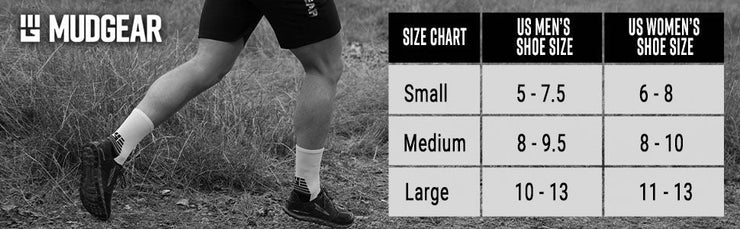 MudGear Crew Height Socks - White