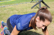 Women's Fitted Performance Shirt - Short Sleeve (Navy)