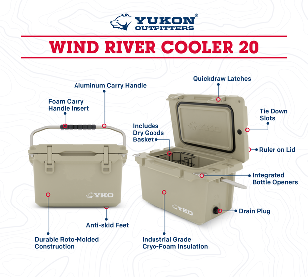 20qt Wind River YKO Hard Cooler