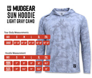 MudGear Sun Hoodie - Light Gray Camo
