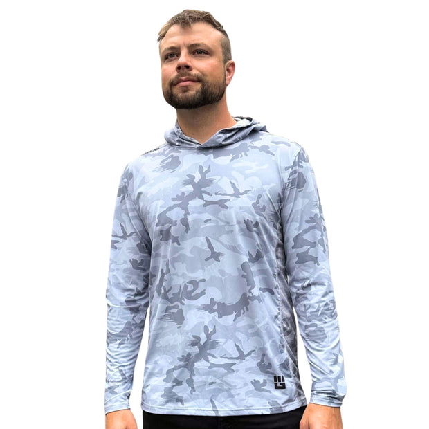 MudGear Sun Hoodie - Light Gray Camo