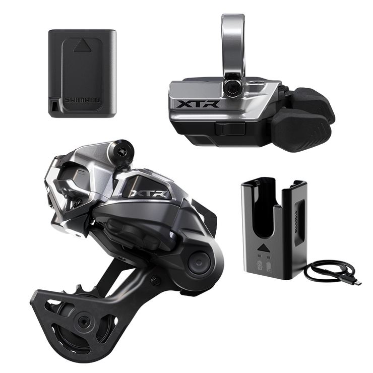 Shimano XTR M9250 Di2 Wireless Upgrade Kit - Includes M9250-SGS Rear Derailleur, M9250-R  Shifter, Battery, Charger,