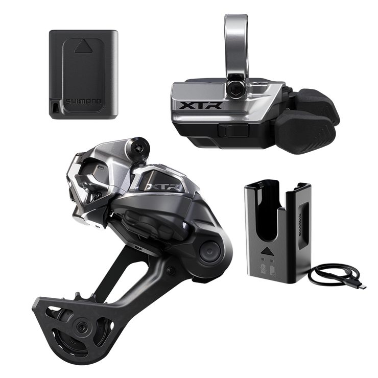 Shimano XTR M9250 Di2 Wireless Upgrade Kit - Includes M9250-GS Rear Derailleur, M9250-R  Shifter, Battery, Charger,