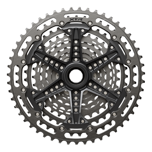 Shimano XTR CS-M9200-12 Cassette - 12-Speed, 10-51t, Hyperglide+, Micro Spline, Gray