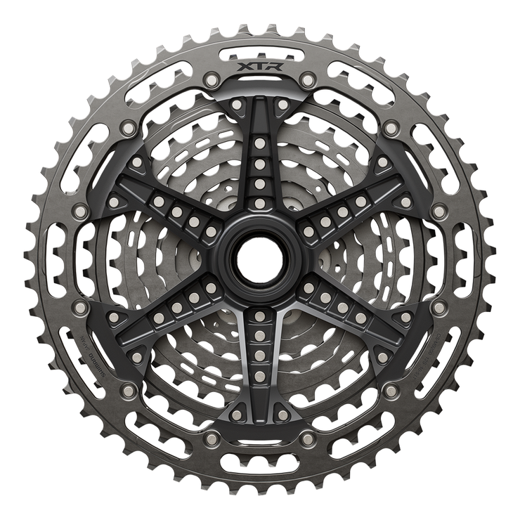Shimano XTR CS-M9200-12 Cassette - 12-Speed, 10-51t, Hyperglide+, Micro Spline, Gray