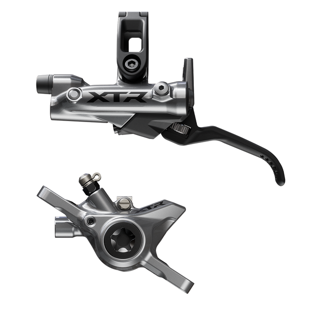 Shimano XTR BR-M9200 Disc Brake and BL-M9220 Lever - Left/Front, Post Mount, 2-Piston Caliper, SM-BH90-SS Hose, Metal
