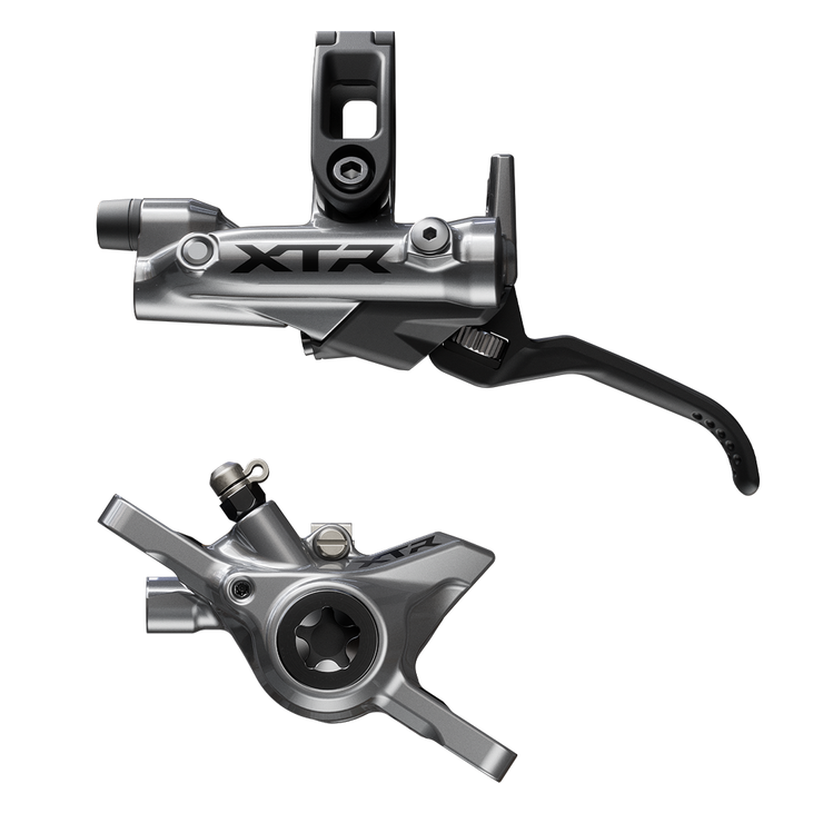 Shimano XTR BR-M9200 Disc Brake and BL-M9220 Lever - Left/Front, Post Mount, 2-Piston Caliper, SM-BH90-SS Hose, Metal