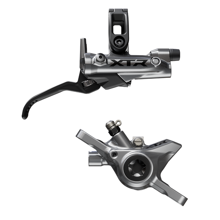 Shimano XTR BR-M9200 Disc Brake and BL-M9220 Lever - Right/Rear, Post Mount, 2-Piston Caliper, SM-BH90-SS Hose, Metal