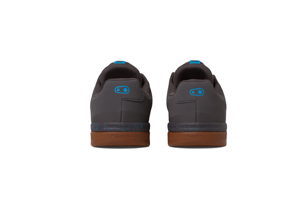 Crank Brothers Stamp Lace Men's Flat Shoe - Grey/Blue/Silver/Gum Outsole, Size 11