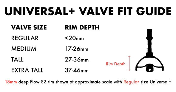Tubeless Universal+ Valves